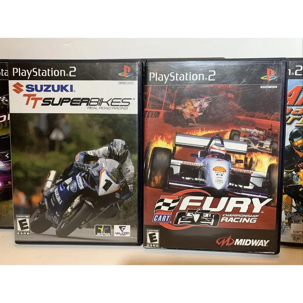 Lot of 5 Racing Games PS2 PlayStation2 Corvette, DT Racer, ATV 2, TT Superbikes